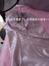 苏洛寻时尚睡裙女夏冰丝家居服连衣裙薄款短袖大码丝质睡衣女夏天睡裙 091款肉粉色 M(80-100斤) 实拍图