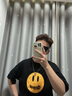 AHK王一博同款指环项链男女潮流嘻哈吊坠七夕情人节礼物送男女朋友 【王一博同款】圆牌戒指双环项链 实拍图