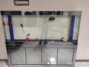 江彩鱼缸客厅大型水族箱落地隔断墙家用办公室底过滤超白玻璃鱼缸定制 长2米加高（200x40x165cm） 实拍图
