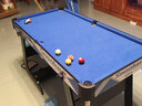 大雄（DAXIONG）儿童木制黑8桌球台 小型美式英式台球桌 儿童桌球玩具可折叠 超大蓝色折叠款1.25m（二合一) 实拍图