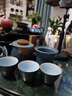 阿狸的爱便携式旅行功夫茶具整套套装男士生日礼物男士送爸爸送老师伴手礼 窑变蓝一壶三杯陶瓷快客茶水杯子 高档商务礼品长辈退休纪念品实用 实拍图