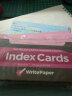 凯萨(KAISA)索引卡四色180张IndexCards分类标签办公卡片纸便签卡彩色知识点记录卡 实拍图