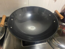 炊大皇双耳铁锅精铁不粘锅炒菜锅家用大号圆尖底无涂层炒锅煤气灶专用 【带盖】 40cm 实拍图