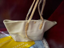 CLEVER & KETCH包包女包新款2023手提包大容量上班通勤托特包子母包生日礼物 卡其色 实拍图
