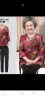 朗诗澜母亲节礼物中老年女装60岁70妈妈装薄款奶奶夏装套装夏季老人衣服 红枫叶（上衣+裤子） XL(建议90-105斤) 晒单实拍图