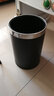 帝梵不锈钢无盖双层垃圾桶加厚创意时尚家用客厅酒店办公室卫生间厨房 9L黑色双层金属烤漆 实拍图