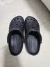 CROCS卡骆驰贝雅儿童洞洞鞋户外包头童鞋沙滩鞋凉鞋拖鞋/207013/207012 黑色-001 35 (215mm) 实拍图