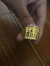 佩川 泰国金戒指男士款土豪金男福财发字沙金指环镀金戒指活口精工款霸气潮流开口扳指 方块福字男戒 实拍图