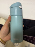 膳魔师（THERMOS）吸管保温杯400毫升男女儿童学生316钢保冷水杯子 TCMI-400S GN 实拍图