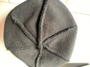 CACUSS Z0079 羊毛毛线帽子男士秋冬双层加厚保暖护耳帽翻边针织帽子黑色 晒单实拍图