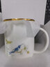 Gao Chun Ceramics高淳陶瓷鹊登高枝茶杯家用中式办公骨瓷马克杯茶水杯礼盒包装 鹊登高枝滤茶杯白色 实拍图