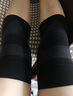 日本纪合之Jherz进口护膝保暖关节炎男女士中老年人秋冬季防寒风湿运动护腿护膝盖套隐形保护关节护具 黑色【一对装】 XL 实拍图