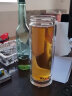 宜加美（YIJIAMEI） 茶水分离杯双层玻璃杯男女玻璃水杯车载办公商务泡茶杯 B803 宝蓝色 550ml 实拍图