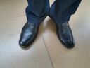 乔治蜥蜴 男士皮鞋男鞋四季款皮鞋大码正装鞋透气商务休闲爸爸鞋子 黑色单里1720 47 实拍图