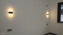 炬胜 LED床头灯壁灯创意简约卧室床头客厅餐厅酒店书房走廊过道阳台灯 黑色大号40*16cm【16W暖光】 实拍图