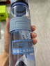 UZSPACE 优之/运动水杯男大容量健身女便携塑料杯子时尚防摔防漏直饮水杯 蓝色-魔法瓶 500ml 常规 实拍图