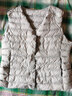 鸭鸭（YAYA）轻薄羽绒马甲女冬装短款内胆时尚女款马夹外套背心K 浅灰色 L 165 实拍图