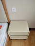 林氏家居现代创意卧室双抽屉网红百搭简易床边收纳柜储物柜小巧床头柜OI1B 【五金脚|米白色】TD129-C床头柜 实拍图