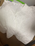 Olrain欧芮儿白色V领短袖衬衫女夏季宽松泡泡袖重工刺绣蕾丝衫衬衣女 白色 XL 实拍图