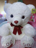 公主熊小熊公仔毛绒玩具泰迪熊娃娃女孩可爱玩偶生日礼物六一儿童节礼品 白色 50厘米 实拍图
