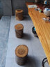 御腾臻藏 香樟木树墩根雕木墩茶台凳子实木凳子根雕茶台木墩凳子茶桌凳子 直径24高38cm 实拍图