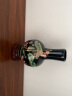 焕迪松 景德镇陶瓷器 乌金釉花瓶 粉彩荷花天球 现代时尚客厅工艺品摆件 带底座 天球瓶 实拍图