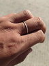 慕友（MuYou）999足银戒指女男素圈银闭口银饰送自己闺蜜女友生日礼物 25号 实拍图