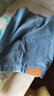 茵曼（INMAN）100%纯棉牛仔短裙2024夏季女装新款双层袋口A摆显高显腿长半身裙 牛仔蓝 M 实拍图