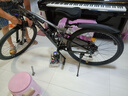 兰令软尾山地自行车成年人变速碟刹越野骑行男女学生双减震单车 魅影灰【前后培林花鼓+软尾双减震+内走线】 29英寸(180-195cm身高) 30速 实拍图