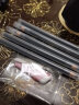 亨丝拉线眉笔女防水防汗不易脱色持久可剥初学者撕拉削眉粉黑色深咖色 1支黑色（眉卡+刀片+眉刷） 2.6g 实拍图