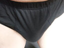 三枪男士内裤春夏弹力棉薄款中低腰纯色抗菌棉质透气青年男三角裤头 浅麻灰+深麻灰+北极蓝- 3条 2XL 实拍图
