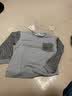 莎妮朵罗大码女装卫衣女宽松胖mm春季胖人显瘦款遮肚子加绒T恤上衣17897 浅灰色-无绒 XL建议120-140斤穿着 实拍图