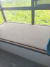 亘卓（GENZHUO） 双面飘窗垫窗台垫四季通用飘窗毯日式竹席纯色亚麻海绵窗台垫阳台垫子定制可拆洗 雅致灰+席面 同款抱枕 实拍图