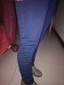 魔之韵弹力紧身小脚打底裤子外穿女士休闲大码胖mm显瘦薄款/加绒裤8181 蓝色【长裤厚羔绒冬款】 加绒 2XL (128-140斤左右) 实拍图