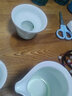 左茗右器 青瓷盖碗茶杯 景德镇陶瓷三才杯 泡茶碗 功夫茶具家用泡茶器 富贵粉青汉风杯6只 实拍图