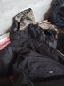 啄木鸟户外运动棉服男冬季新款加棉保暖外套男防风连帽羽面包绒上衣服男 黑色 4XL （建议175-185斤） 实拍图