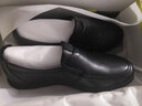 保罗.盖帝（PIO Cart）软皮鞋男士商务休闲鞋真皮透气懒人一脚蹬鞋软底豆豆鞋男 黑色 39 实拍图