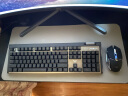 狼蛛（AULA）T610无线键鼠套装 机械手感键盘鼠标 可充电 游戏背光键盘 笔记本电脑键盘 黑色冰蓝光 实拍图