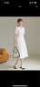 范思蓝恩22FS2026法式V领连衣裙女夏新款肌理感初恋小白裙 温柔白（短款） M 实拍图