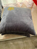 南极人（Nanjiren）抱枕被子折叠二合一两用牛奶绒毯子办公室午睡枕头沙发汽车载靠枕 皇冠爵士灰（双拼绣花） 40x40cm（小号展开105*145cm） 实拍图
