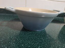 酷彩（Le Creuset）炻瓷盘创意沙拉水果菜盘家用法式料理碗 17cm法式料理碗水晶蓝 实拍图