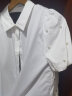 百图（betu）betu百图女装衬衫灯笼袖衬衣钉珠点缀设计感短袖白衬衫女2207T23 白色 M 晒单实拍图