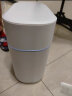 彩妃（CaiFei）智能垃圾桶全自动感应式垃圾桶带盖厨房卫生间客厅卧室垃圾筒大号 【轻奢款】 白金色 15L 升级充电版 实拍图