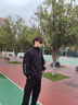 普戈斯（PUGESI）胖子大码外套男春夏秋季新款上衣潮流休闲户外宽松褂子翻领夹克 JK3089黑色 2XL 建议150-170斤 实拍图