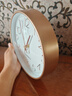 钟表挂钟客厅家用时尚挂表静音北欧石英时钟现代简约表挂墙免打孔 经典玫瑰金 8英寸 （直径20厘米）偏小 实拍图