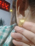 中鑫珠宝520生日礼物黄金妈妈耳环女足金999.9车花耳圈送长辈金耳钉 【现货】3.4g 实拍图