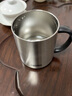 膳魔师THERMOS 新款保温泡茶咖啡杯办公室男女水杯子情侣JDG-351 团购定制LOGO 不锈钢本色 450ml 实拍图