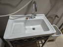 析沐阳台洗衣池洗衣盆带搓衣板洗衣槽面盆洗手盆洗脸池套装洗衣台落地 72盆+支架龙头下水接阀【全套】 实拍图
