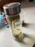 希诺（heenoor）双层玻璃杯大容量保温杯男士车载商务滤网送礼泡茶杯茶水分离杯 265ml【A款商家直发】6701 实拍图