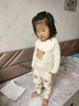 红豆儿童秋衣秋裤薄款内衣套装天然彩棉男女童抗菌除螨棉毛衫6016 110 实拍图